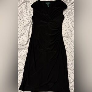 Polo by Ralph Lauren Elegant Black Asymmetrical Dress